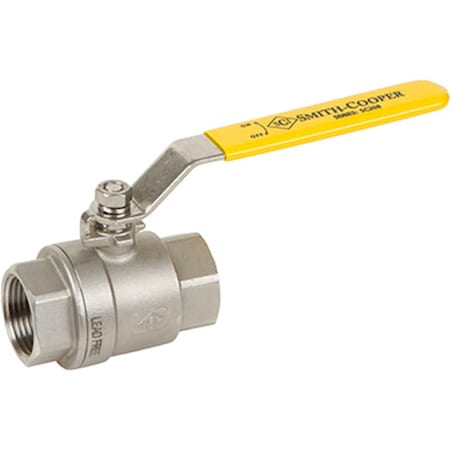 Smith-Cooper Smith Cooper 1/2 in. Stainless Steel FIP Ball Valve Full Port Lever 4373001030